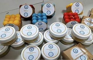 Aydın’da üniversite öğrencileri sabun üretti