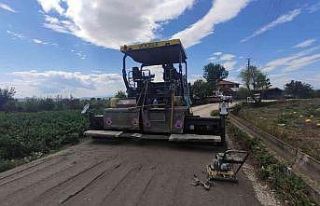 Bafra’da beton yol seferberliği