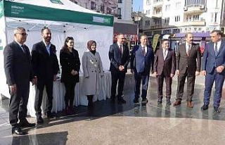 Bağımlılıkla mücadele ve KADES uygulaması standı...