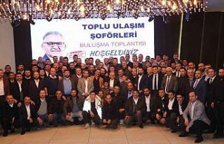 Başkan Büyükkılıç, toplu ulaşım şoförleri...