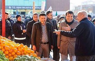 Başkan Çakın, Çarşı Uşak bölgesindeki esnaflara...