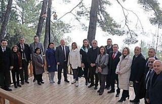 Başkan Gümüş birim müdürlerinin yeni yılını...