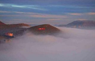 Batman’da muhteşem görüntü: Sis bulutu ve ay...