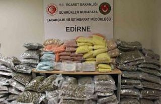 Bebek bezlerinden 442 kilogram uyuşturucu madde ele...