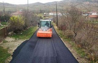 Belkese köy yoluna asfalt