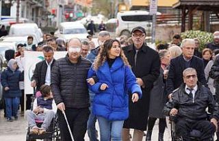 Bilecik’te engelsiz yaşam empati yürüyüşü...