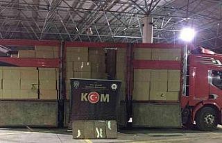 Bolu’da 6 milyon 232 bin kaçak sigara ele geçirildi