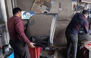 Bulanık’taki oto lastikçilerde yoğunluk