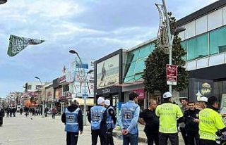 Büyükşehir zabıtası yılbaşı gecesi tam kadro...