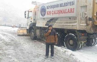 Büyükşehir’in 156 araç ve 328 personeli, karla...