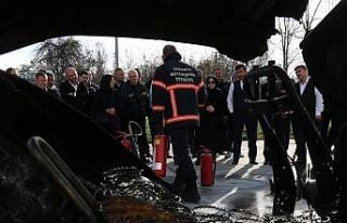 Büyükşehir’in şoförlerine yangın söndürme...
