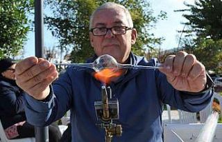 Cam sanatı gösterisine büyük ilgi