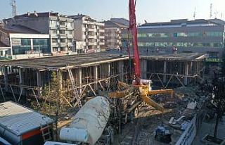 Cami meydan çarşı konsepti şekilleniyor