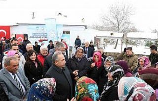 Çatakdere’de doğalgaz sevinci