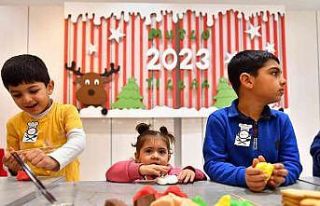 Çocuk Atölyesindeki minikler kurabiye yapmayı öğrendi