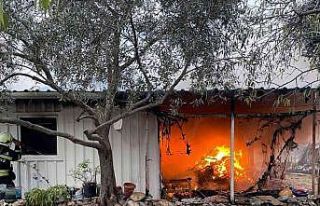 Datça’da ev yangını