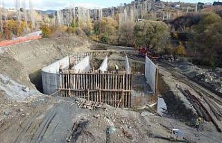 Demirci Atıksu Arıtma Tesisinin yapım çalışmaları...