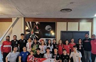 Denizlili dartçılardan 12 madalya