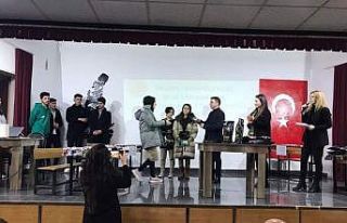 Dereceye giren öğrenciler ödüllendirildi