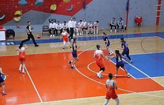 Diyarbakır kadın basketbol takımı kendi sahasında...