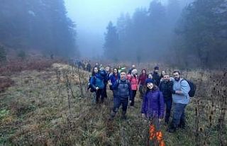 Doğa tutkunlarına Bozcaarmut’ta yoğun sis eşlik...
