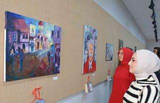 DÜ’de 2022 yılının son resim sergisi gerçekleşti