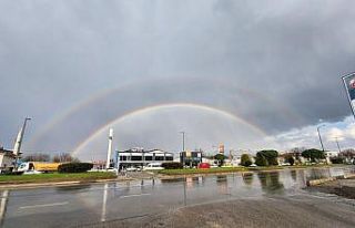 Düzce’de çifte gökkuşağı hayran bıraktı