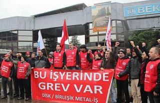Erteleme kararına rağmen greve çıktılar