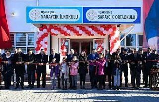 Eşme Saraycık İlkokulu ve Ortaokulunun resmi açılışı...