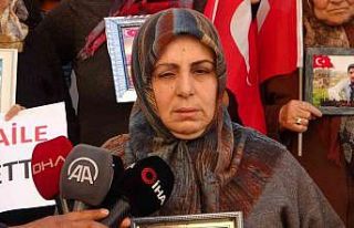 Evlat nöbetine bir yüreği yanık anne daha katıldı