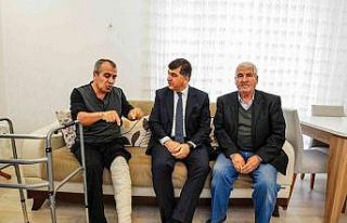 Fadıloğlu, taburcu olan Ökkeş Koç’u ziyaret...