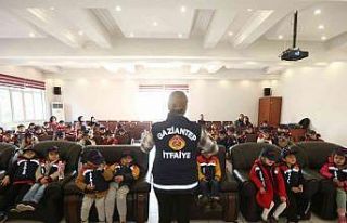 Gaziantep itfaiyesi minikleri ağırladı