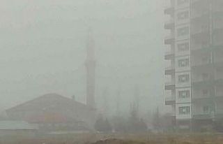 Gemerek’te ekili olan yoğun sis nedeniyle göz...