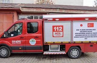 Genç Belediyesine arama kurtarma aracı hibe edildi