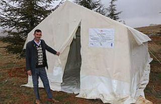 Göçerlere yaşam çadırı