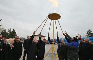 Hamamözü doğalgaza kavuştu