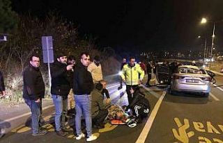 Hastane önünde kaza: 1 yaralı