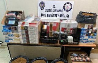 Hatay’da kaçak tütün ve makaron operasyonu