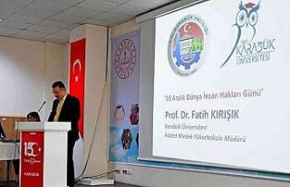İnsan hakları ile ilgili konferans düzenlendi