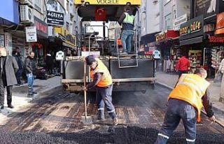 İstiklal Caddesi 2. etapta asfalt çalışmaları...