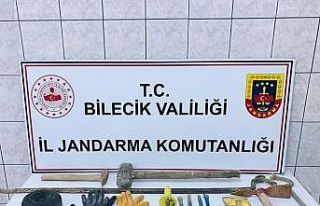 İzinsiz kazı yapan 5 şahıs yakalandı