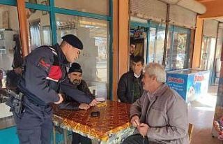 Jandarmadan köylerde KADES bilgilendirmesi