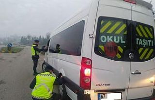 Jandarmadan servis araçlarına denetim