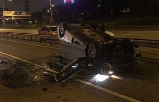 Kadıköy’de direksiyon hakimiyetini kaybeden sürücünün...