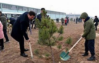 Karatay Belediyesinden ağaç dikme etkinliği