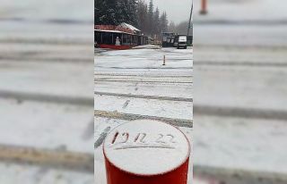 Kartepe’de kar yağışı başladı