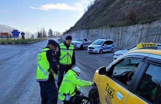 Kastamonu’da kış lastiği denetimi
