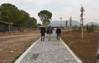 Kaymakam Özderin, Millet Bahçesi çalışmalarını...