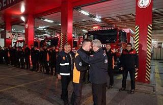 Kayseri İtfaiyesi sel bölgesine gidiyor