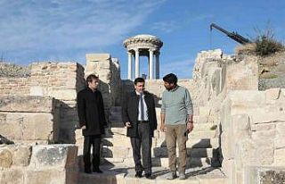 Kibyra Antik Kenti’nin görkemli çeşmesi ayağa...